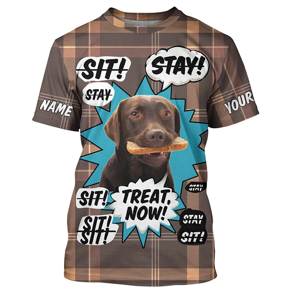 Funny Chocolate Labrador Retriever Dog training Custom Name Shirts, Labs lover shirts FSD4645
