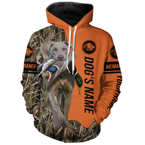 Weimaraner Hunting Dog Customized Name All over printed Shirts for Hunters, Hunting Gifts FSD4093