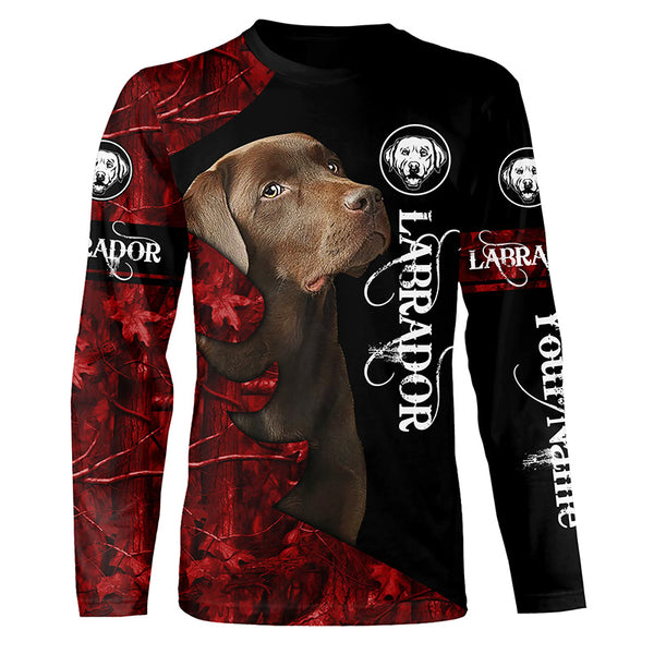 Chocolate Labs Labrador Retriever Dog Custom Name 3D All over print Shirt, Hoodie, Personalized gift FSD4096