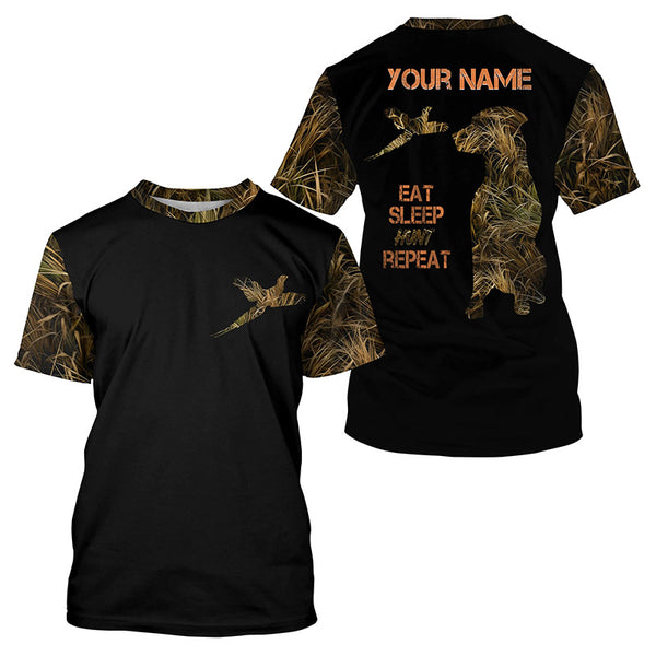 Pheasant Hunting Labrador Retriever dog "Eat Sleep Hunt Repeat" shirt, Bird dog Hunting gifts FSD3500