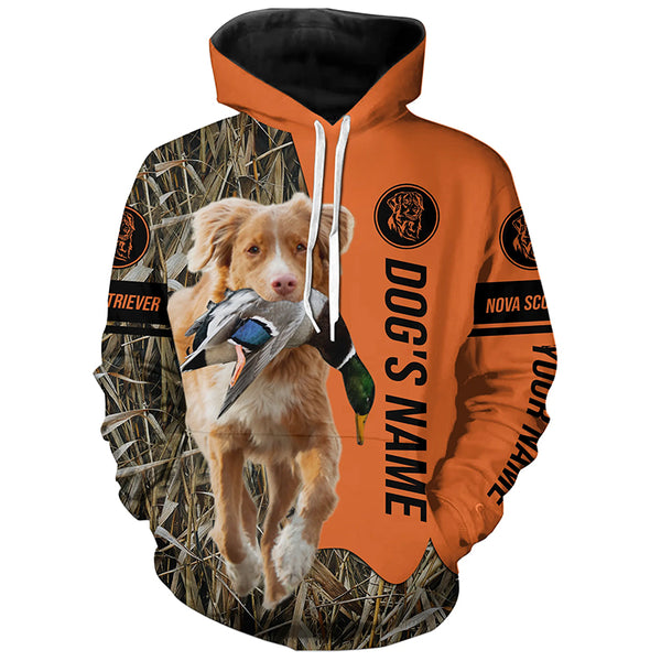 Nova Scotia Duck Tolling Retriever Hunting Dog Customized Name Shirts for Hunters FSD4632