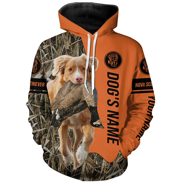 Nova Scotia Duck Tolling Retriever Hunting Dog Customized Name Shirts for Hunters FSD4632