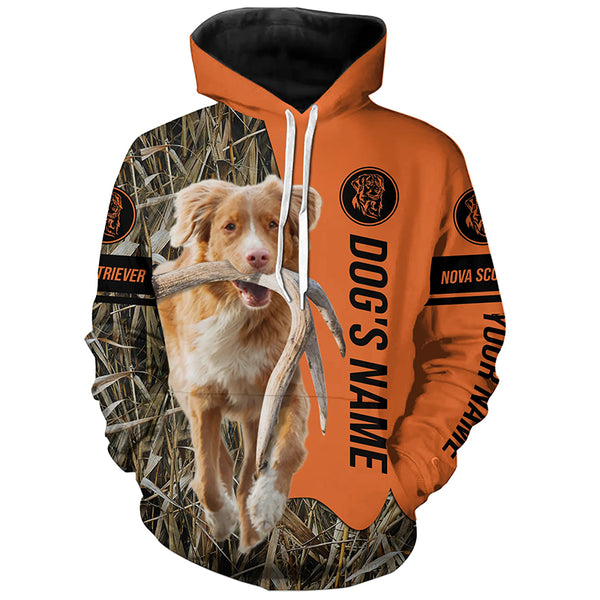 Nova Scotia Duck Tolling Retriever Hunting Dog Customized Name Shirts for Hunters FSD4632