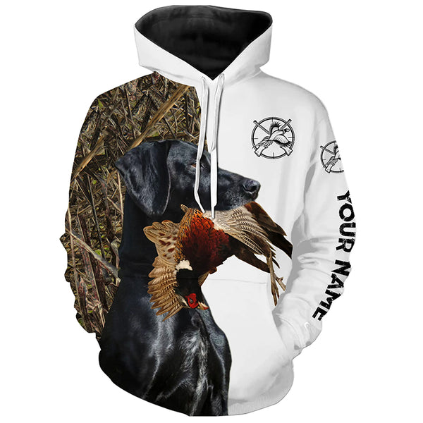Black GSP Pheasant Hunting Dog 3D All over print Shirt, Hoodie - Custom Bird hunting dog shirt FSD3736