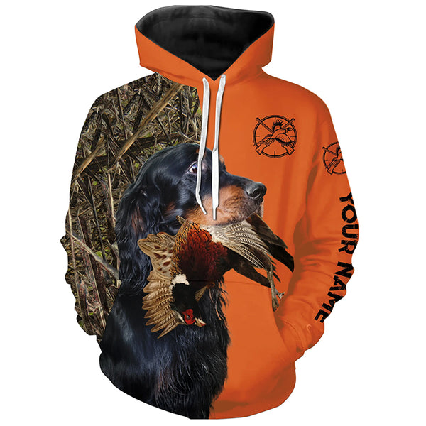 Pheasant hunting with Dog Gordon Setter Customize name 3D All over print Shirts FSD3746