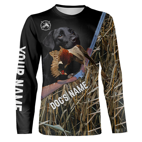 Pheasant hunting Upland game Bird Black Labrador Dog Hunting camo Full printing Shirts - FSD2896