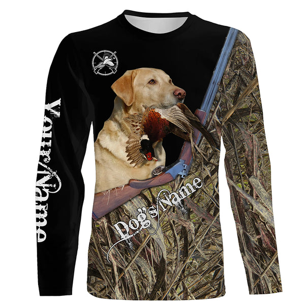 Pheasant hunting Upland game Dog yellow Labrador Hunting camo Full printing Shirts - FSD2897