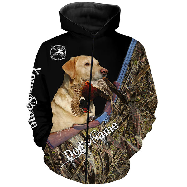 Pheasant hunting Upland game Dog yellow Labrador Hunting camo Full printing Shirts - FSD2897