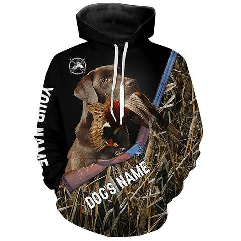 Pheasant hunting Upland game Dog Chocolate Labrador Hunting camo Full printing Shirts - FSD2898