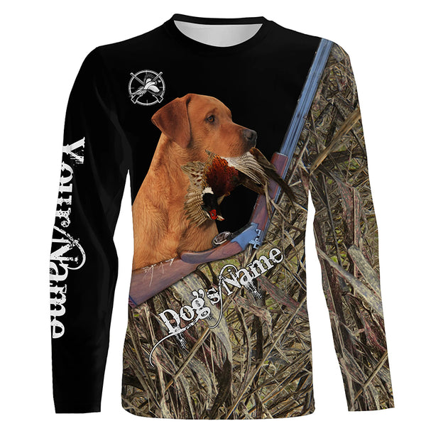 Pheasant hunting Upland game Dog Fox Red Labrador Hunting camo Full printing Shirts - FSD2899