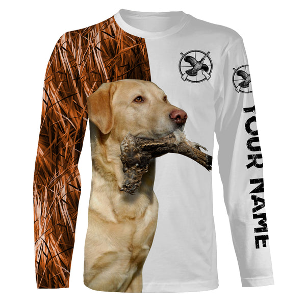 Beautiful Grouse Hunting with Dogs Custom Name Long sleeve Shirts for Hunter FSD4454
