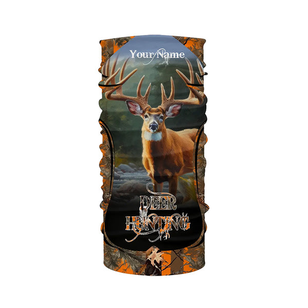 Whitetail Deer Hunting Orange camo custom Name all over print Shirts, Gift for hunters FSD2094