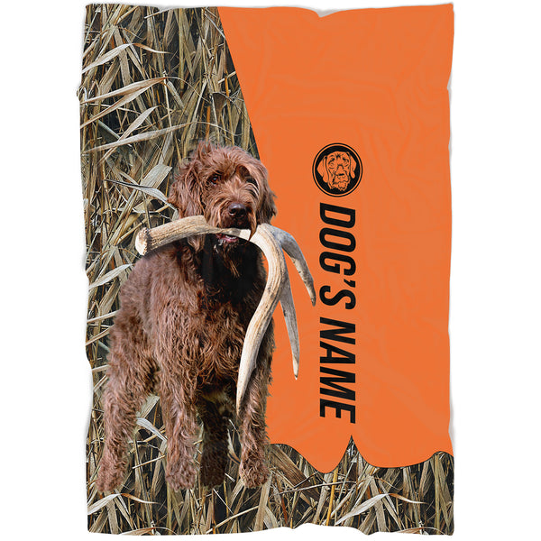 Pudelpointer Hunting Dog Custom Name Blanket, Gifts for Hunter FSD4637