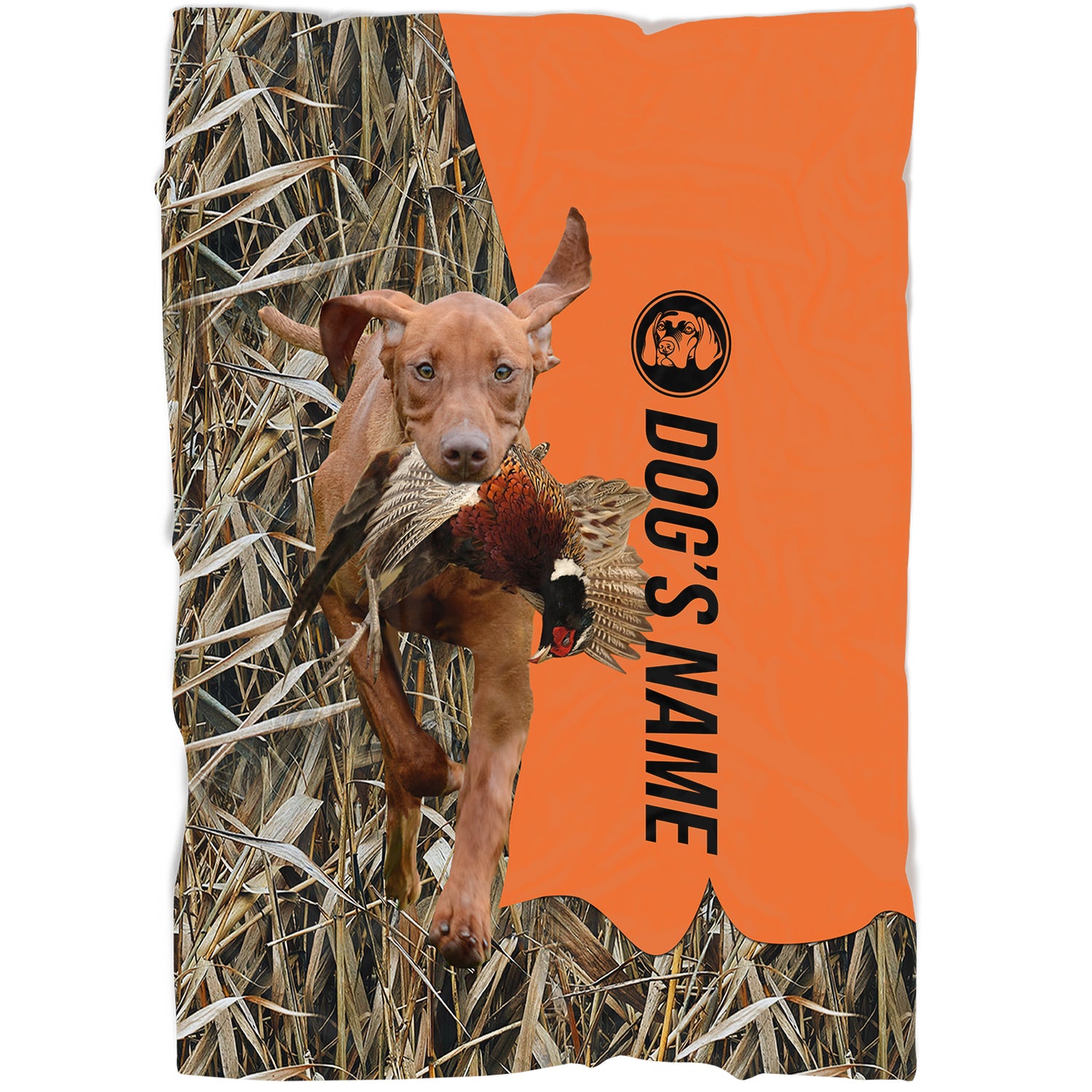 Vizsla Hunting Dog Custom Name Blanket, Gifts for Hunter FSD4639