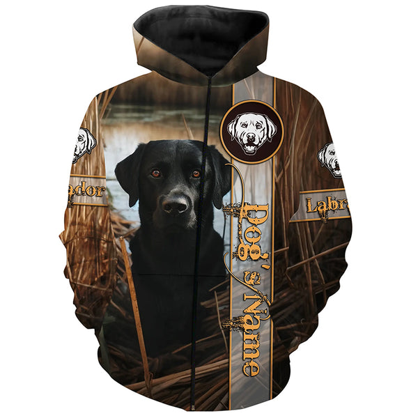 Black Lab 3D All Over Printed Shirts, Labrador Retriever Hunting Dogs Gifts for Lab Lovers FSD4503
