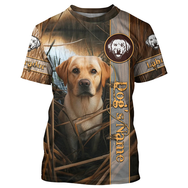 Yellow Lab 3D All Over Printed Shirts, Labrador Retriever Hunting Dogs Gifts for Lab Lovers FSD4504