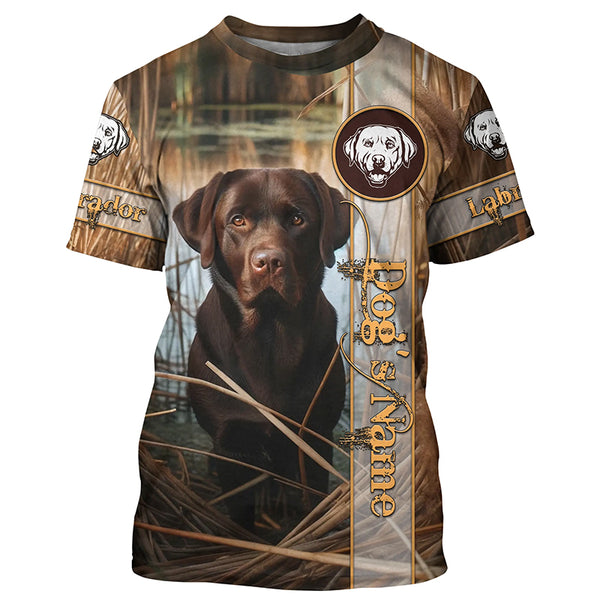 Chocolate Lab 3D All Over Printed Shirts, Labrador Retriever Hunting Dogs Gifts for Lab Lovers FSD4505