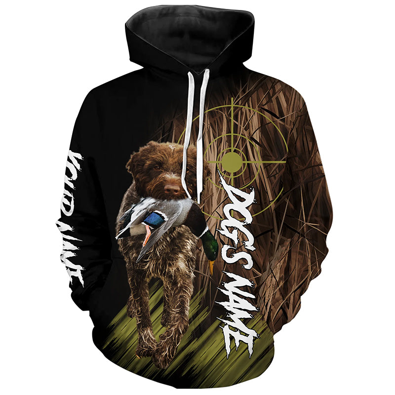 Wirehaired pointing griffon Duck Hunting Waterfowl camo Shirts, Duck Hunting Hoodie FSD4554