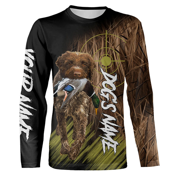 Wirehaired pointing griffon Duck Hunting Waterfowl camo Shirts, Duck Hunting Hoodie FSD4554