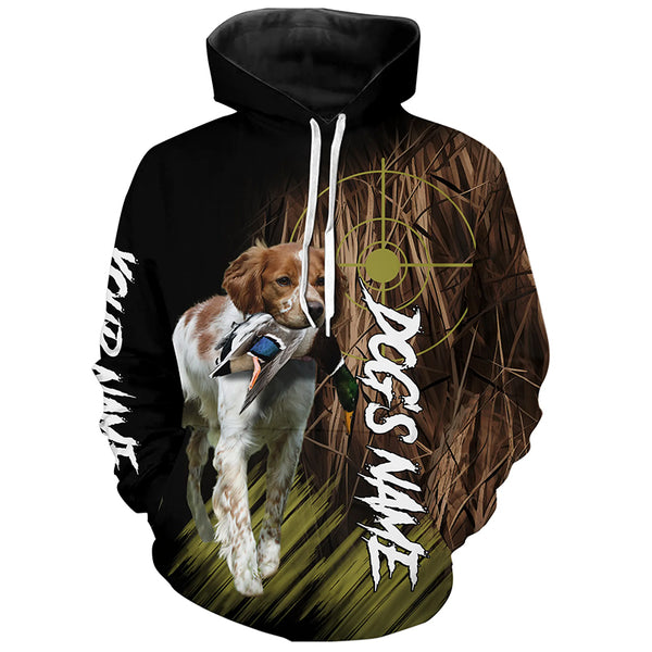 Brittany Custom Name Hunting Dog Shirts for Hunter, Gifts for Hunters FSD4572