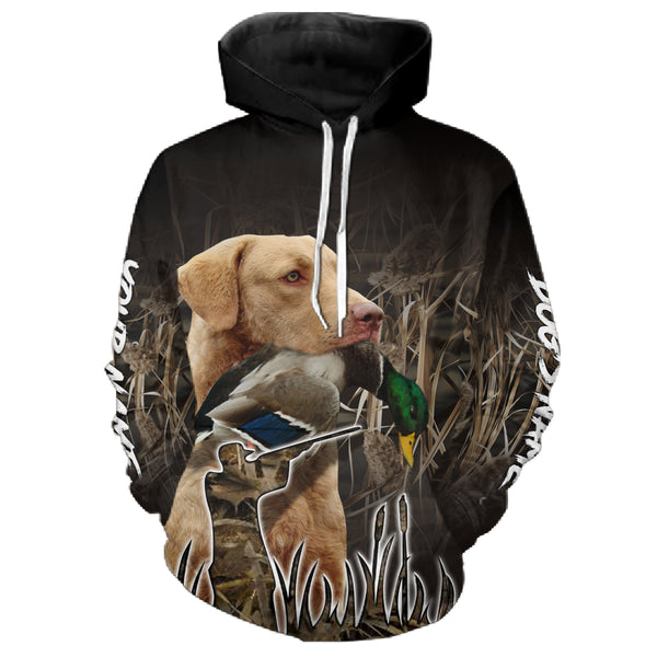Duck Hunting with Dogs Waterfowl camo Custom Shirt for Duck Hunter, Duck Hunting Gift FSD4757