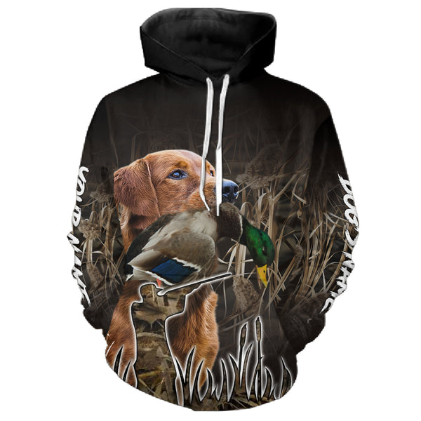 Duck Hunting with Dogs Waterfowl camo Custom Shirt for Duck Hunter, Duck Hunting Gift FSD4757