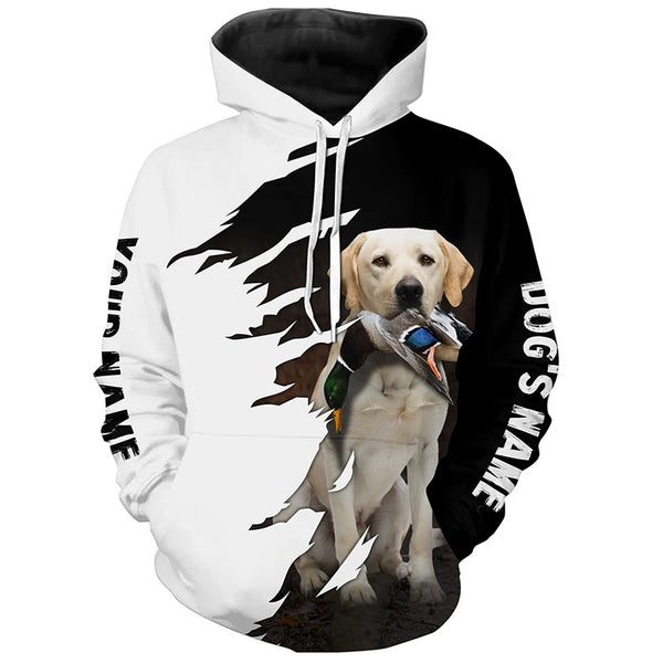 Retriever Dogs Waterfowl Duck Hunting Custom Name Shirt, Gifts for Hunters - Hoodie FSD4526