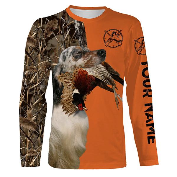 Best Pheasant hunting Dogs Customize name 3D All over print Long Sleeve Shirt FSD3535