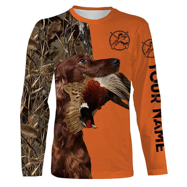 Best Pheasant hunting Dogs Customize name 3D All over print Long Sleeve Shirt FSD3535