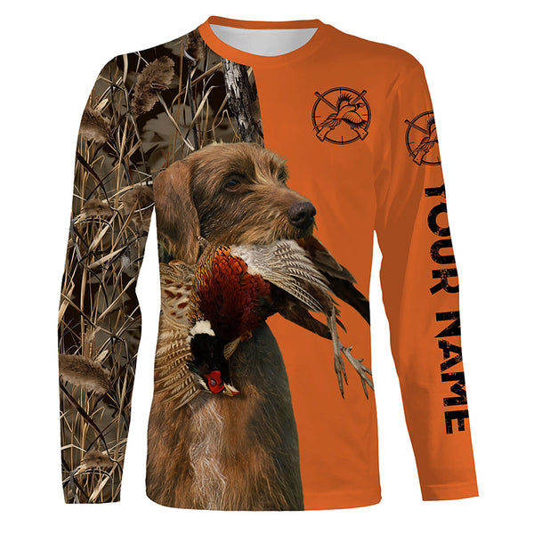 Best Pheasant hunting Dogs Customize name 3D All over print Long Sleeve Shirt FSD3535