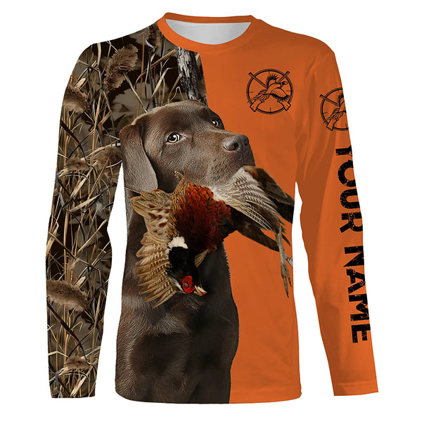 Best Pheasant hunting Dogs Customize name 3D All over print Long Sleeve Shirt FSD3535