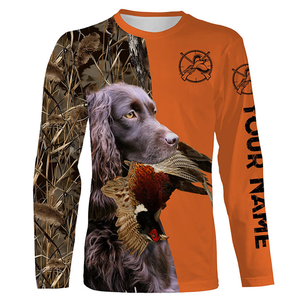 Best Pheasant hunting Dogs Customize name 3D All over print Long Sleeve Shirt FSD3535