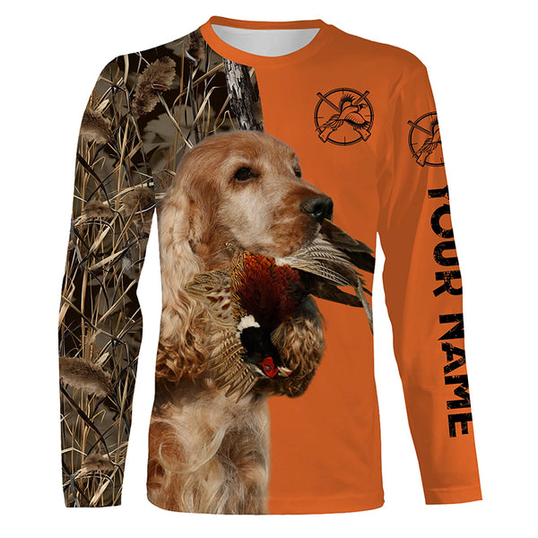 Best Pheasant hunting Dogs Customize name 3D All over print Long Sleeve Shirt FSD3535