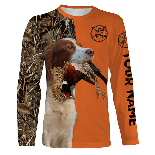 Best Pheasant hunting Dogs Customize name 3D All over print Long Sleeve Shirt FSD3535