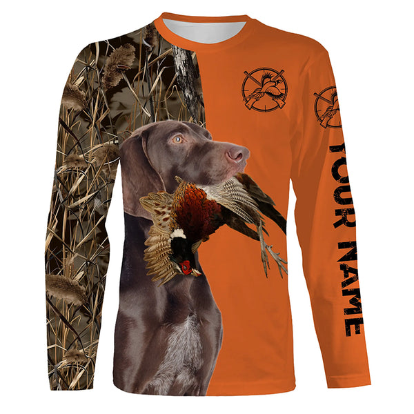 Best Pheasant hunting Dogs Customize name 3D All over print Long Sleeve Shirt FSD3535