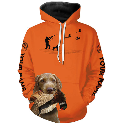 Wirehaired Vizsla Pheasant Hunting Shirts, Personalized Upland hunting clothes, hunting gifts FSD4377
