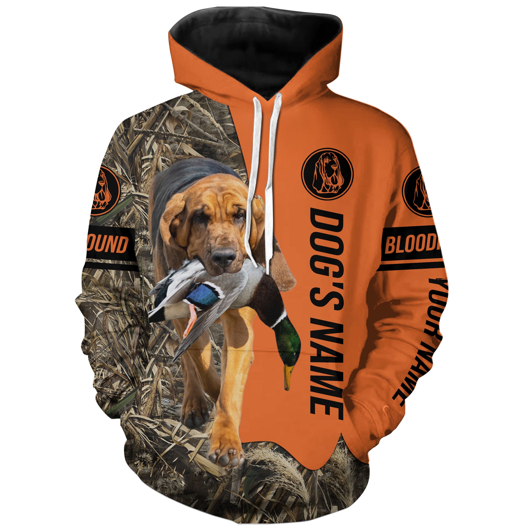 Bloodhound Duck Pheasant Bird Hunting Dog Customized Name All over printed Shirts for Hunters FSD4260