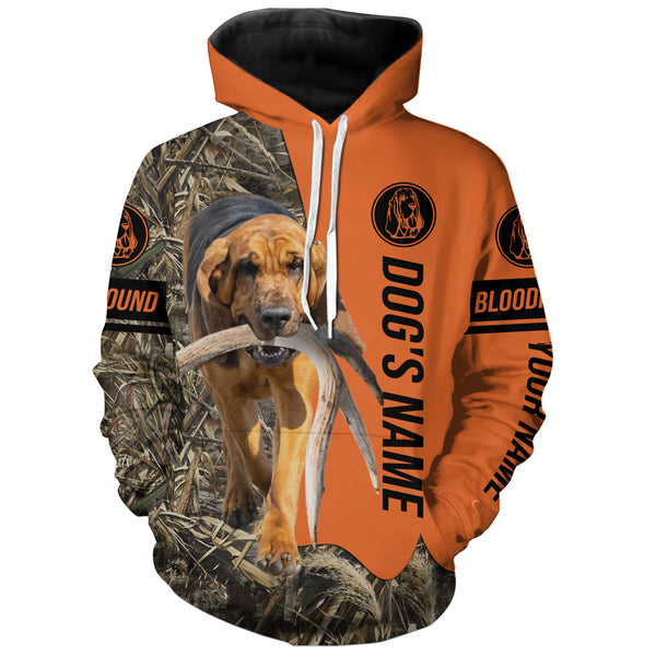 Bloodhound Duck Pheasant Bird Hunting Dog Customized Name All over printed Shirts for Hunters FSD4260