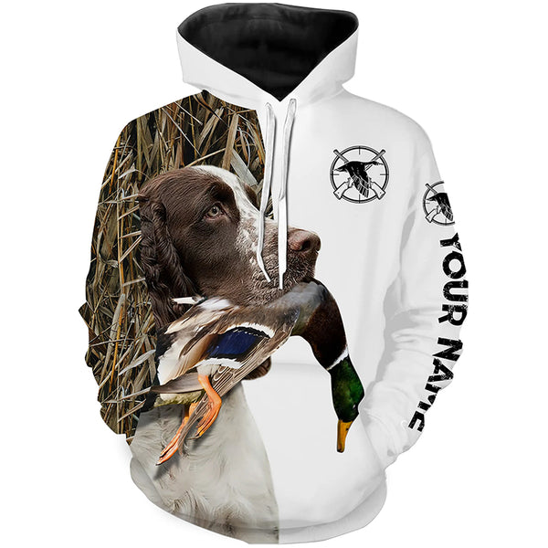 Duck Hunting With Dog English Springer spaniel Customize Name Shirts, Personalized Gifts - FSD2787