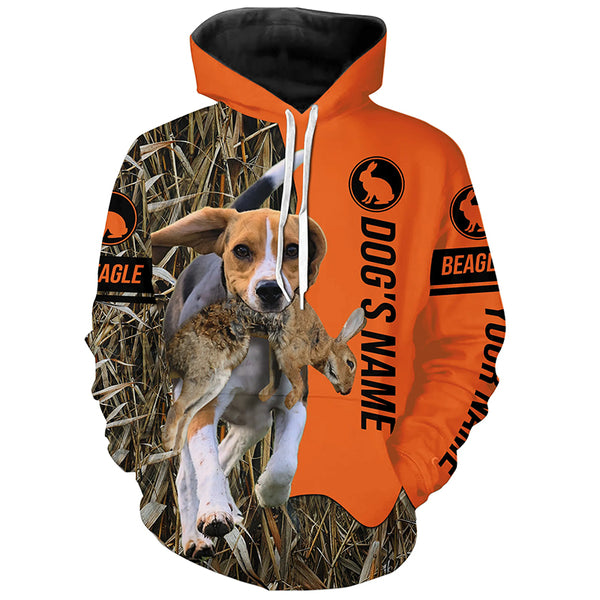 Beagle Hunting dog customized Name all over printed Shirt, Beagle hunting Gift for hunters FSD4141