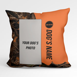 Custom Hunting Dog's Photo and Name Pillow, Personalized gifts ideas for Hunter FSD4382