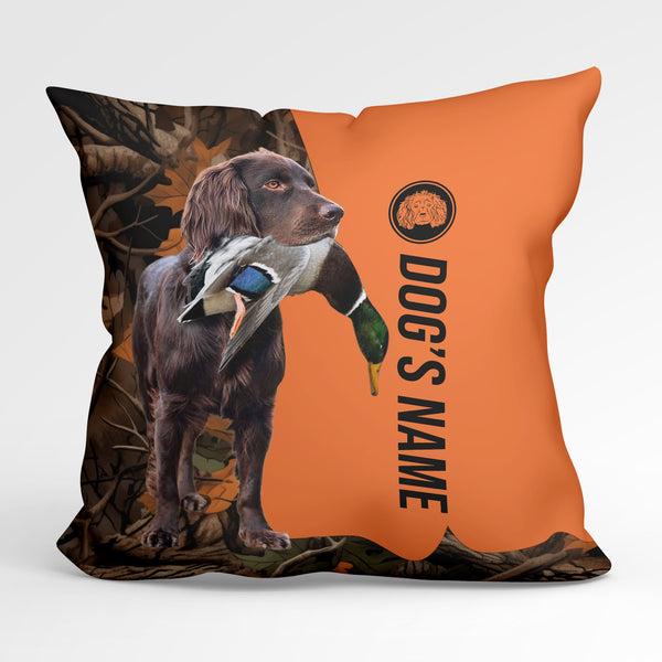 Boykin Spaniel Duck/Pheasant Hunting Custom Dog's Name Pillow, Hunting dog Pillows FSD4395