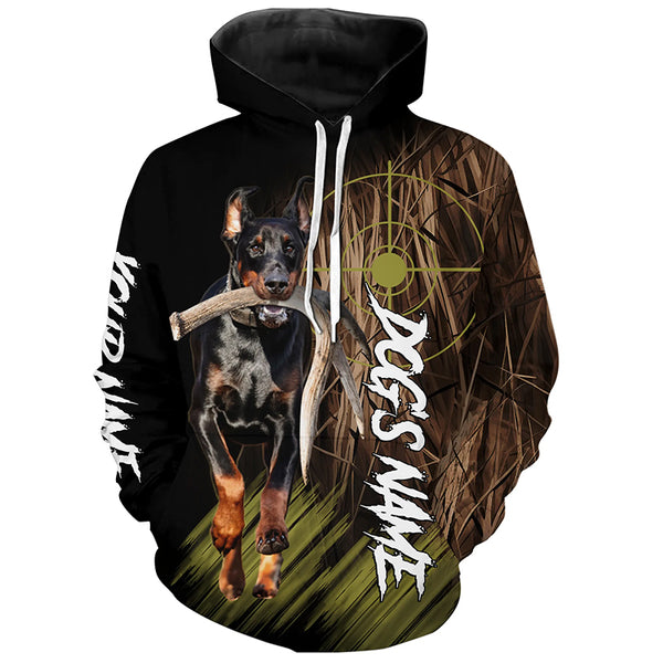 Doberman Custom Name Hunting Dog Shirts for Hunter, Gifts for Hunters FSD4682