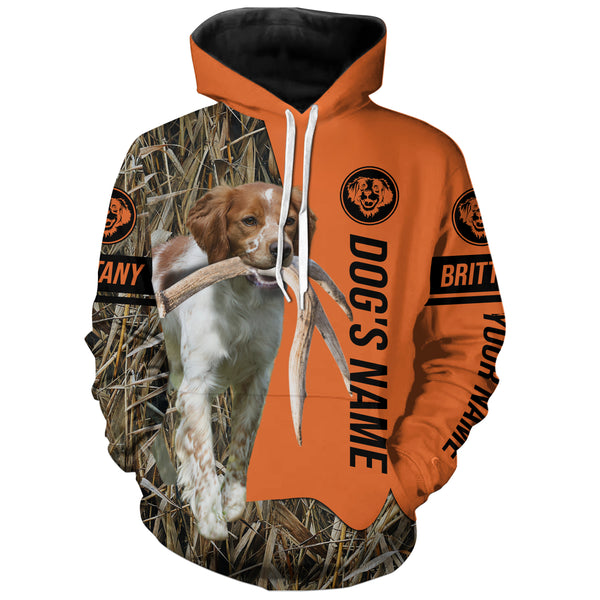 Brittany Hunting Dog Customized Name Shirts for Hunters, Hunting Gifts FSD4077