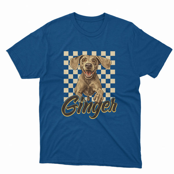 Custom Dog Retro T-Shirt, Mothers Day Dog Shirts for Dog Moms, Pet Lover Gift FSD4800