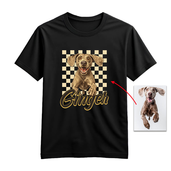 Custom Dog Retro T-Shirt, Mothers Day Dog Shirts for Dog Moms, Pet Lover Gift FSD4800