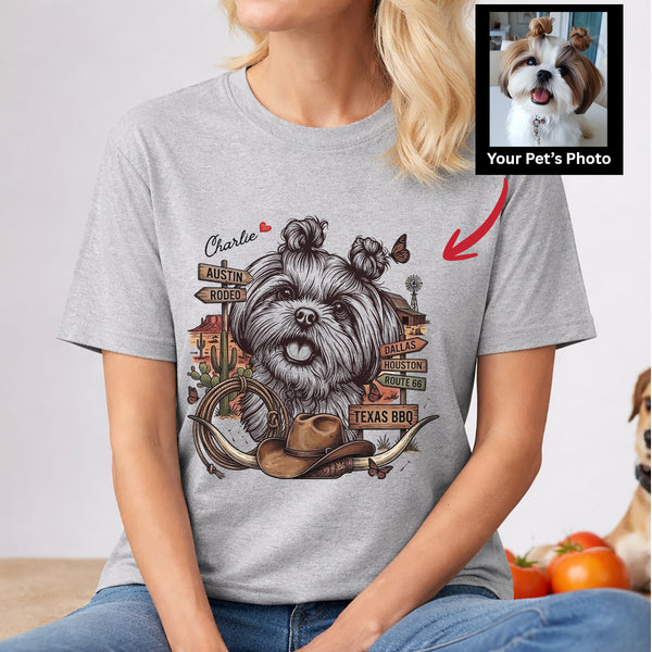 Funny Texas State Custom Dog Shirt – Personalized Gift for Dog Lovers FSD4819