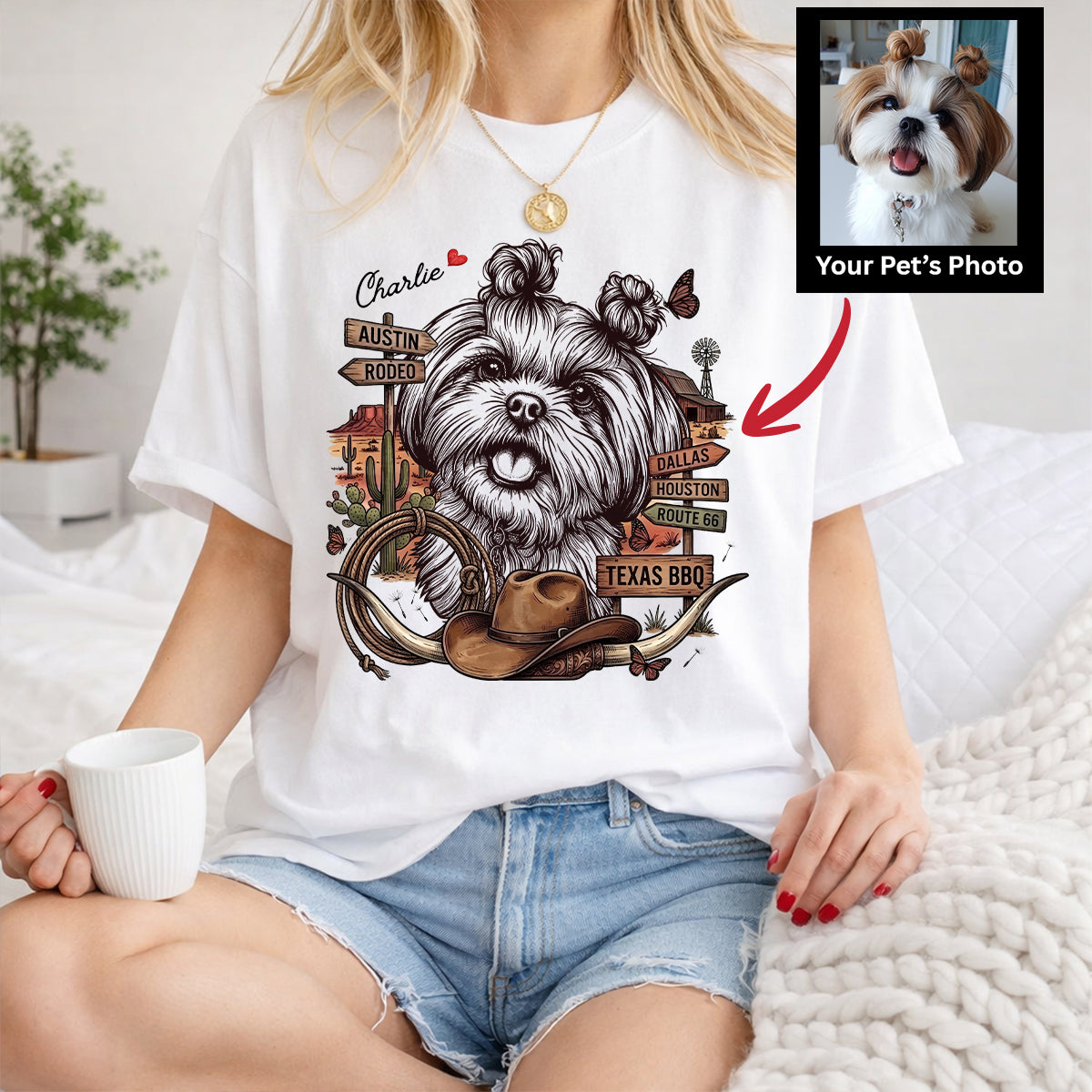 Funny Texas State Custom Dog Shirt – Personalized Gift for Dog Lovers FSD4819