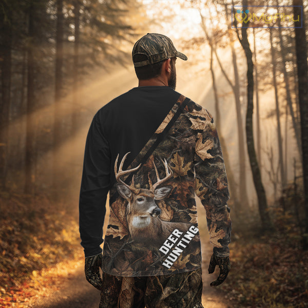 Deer Hunting Camo Custom Name 3D All Over Print Hoodie Basic Brown, Deer Hunting Season NHT352