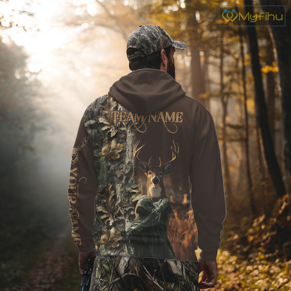 Best Brown Deer Hunting Shirt 3D All-Over Print with Camo, Grim Reaper For Deer Hunters NHT25